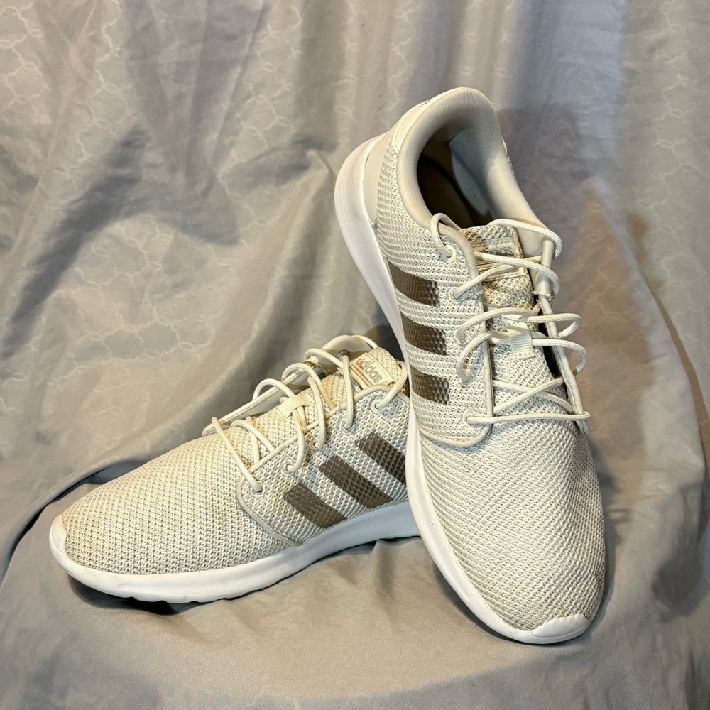 Adidas Cloudfoam Lite Racer white Mesh Sneakers | Women’s